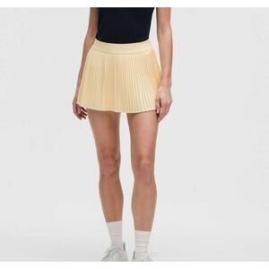 NWT Lululemon Varsity High-Rise Pleated Tennis Skirt Butter Cream Size 8